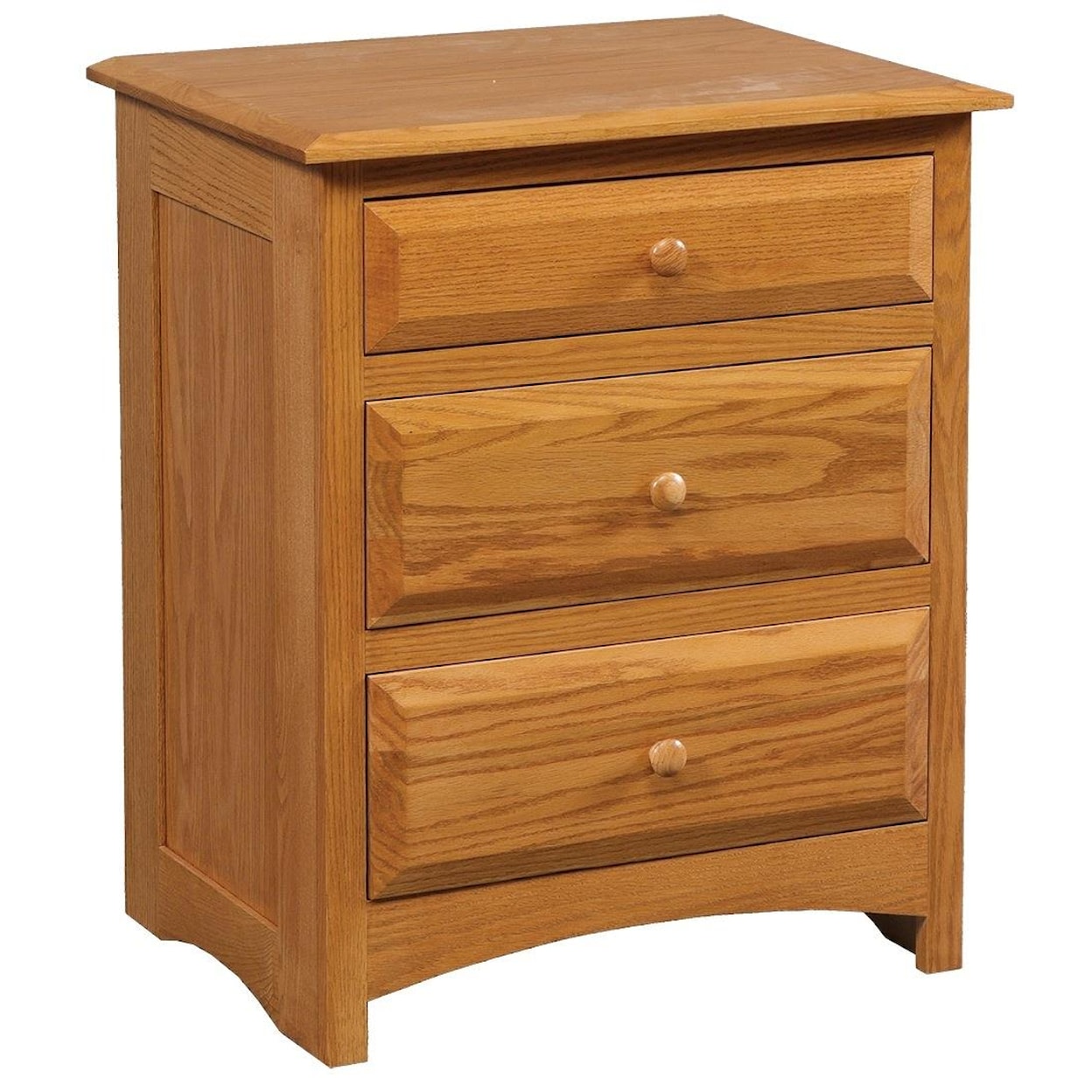 Daniel's Amish Simplicity 3-Drawer Nightstand