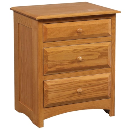 3-Drawer Nightstand
