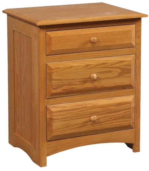 3-Drawer Nightstand