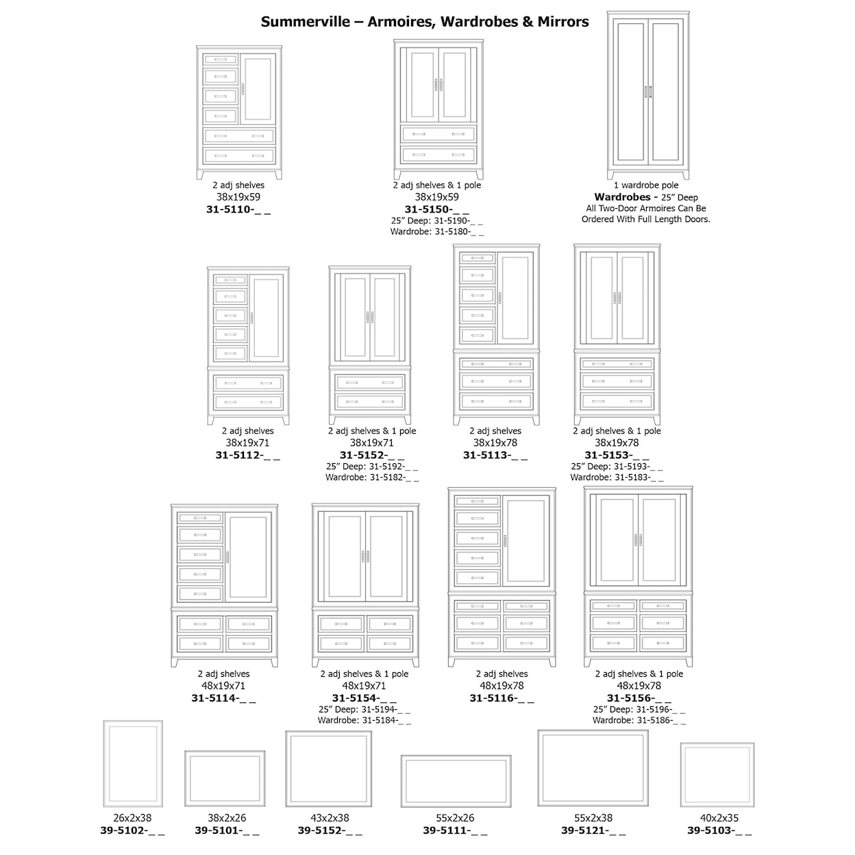 Daniel's Amish Summerville Dresser + Mirror Set