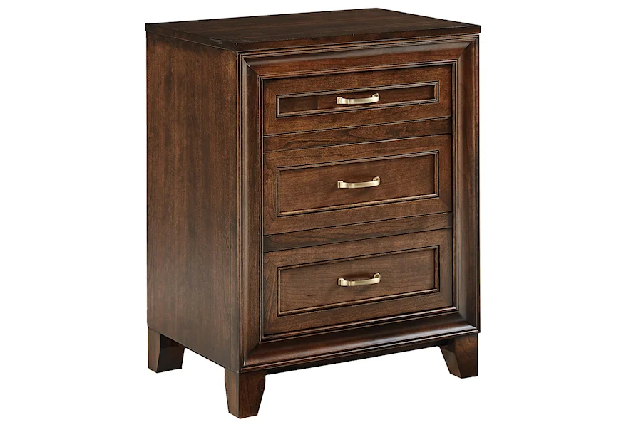Summerville 3-Drawer Nightstand by Daniel's Amish at VanDrie Home Furnishings