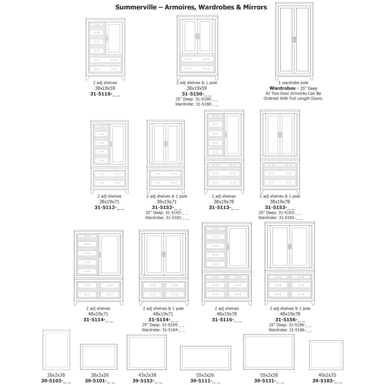 Daniel's Amish Summerville Tall Wide Mirror