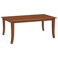 Customizable Rectangular Dining Table with 2 Leaves