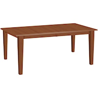 Customizable Rectangular Dining Table with 2 Leaves