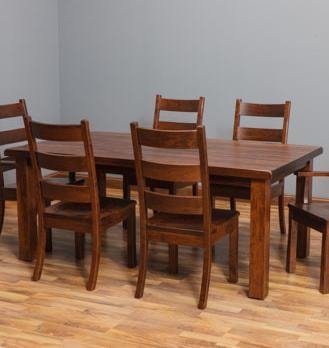 Dining Table with Customizable Top and Legs