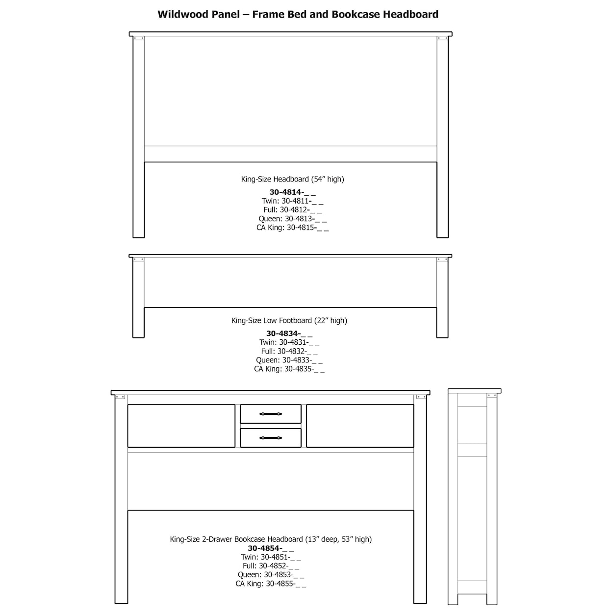 Daniels Amish Wildwood Twin Bed