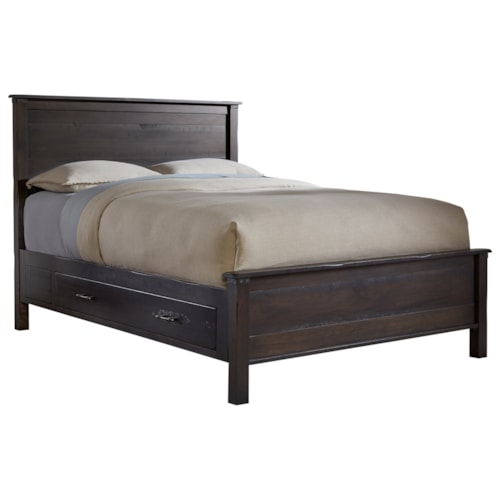 King Supreme Pedestal Storage Bed with 1 - 60" Drawer on Each Side