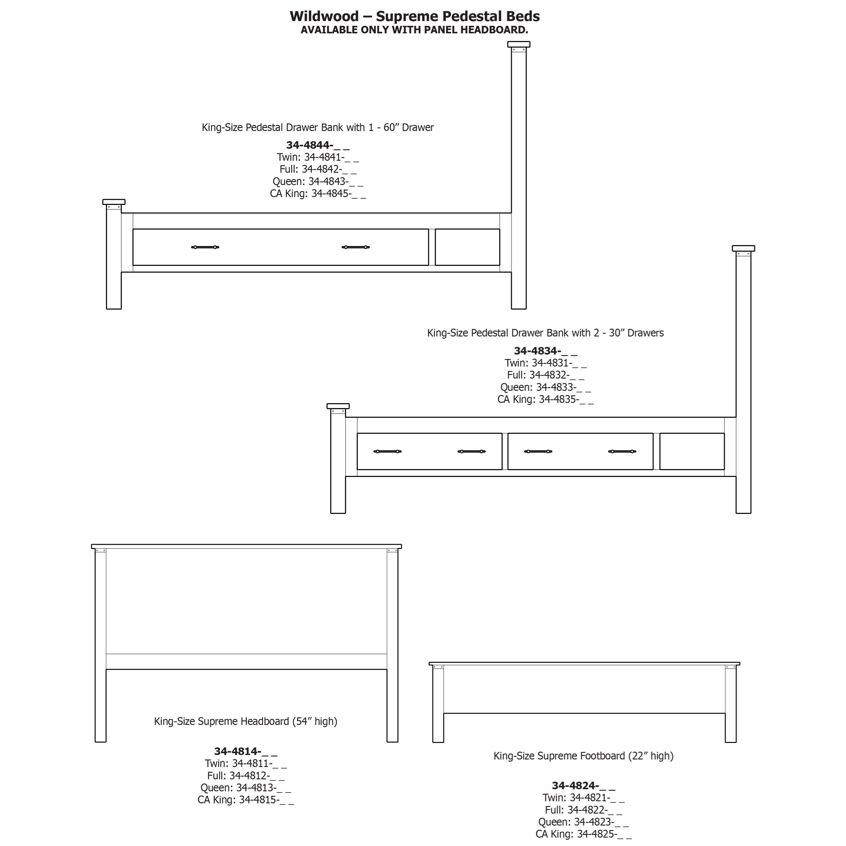Daniel's Amish Wildwood Twin Supreme Pedestal Storage Bed