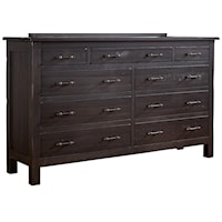 Solid Wood 9 Drawer Dresser