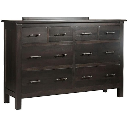 Rustic 8-Drawer Dresser