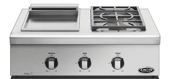 30" Liberty Griddle/Sideburner Cooktop