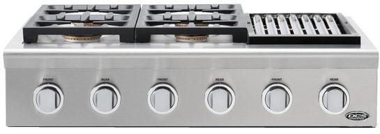 36" Professional Gas 4 Burner Cooktop