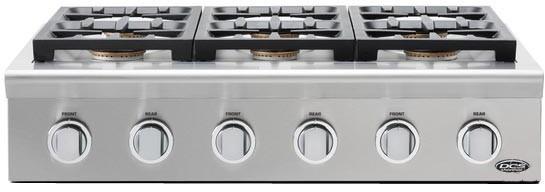 36" Professional 6 Burner Gas Cooktop