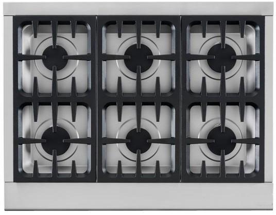 36" Professional 6 Burner Gas Cooktop