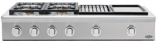 48" Professional 4 Burner Cooktop