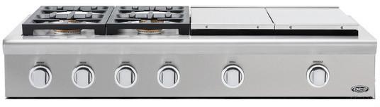 48" Professional 4 Burner Cooktop