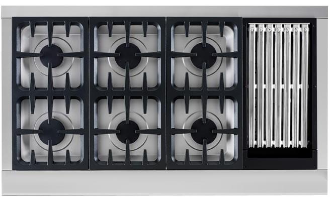 48" Professional Gas 6 Burner Cooktop