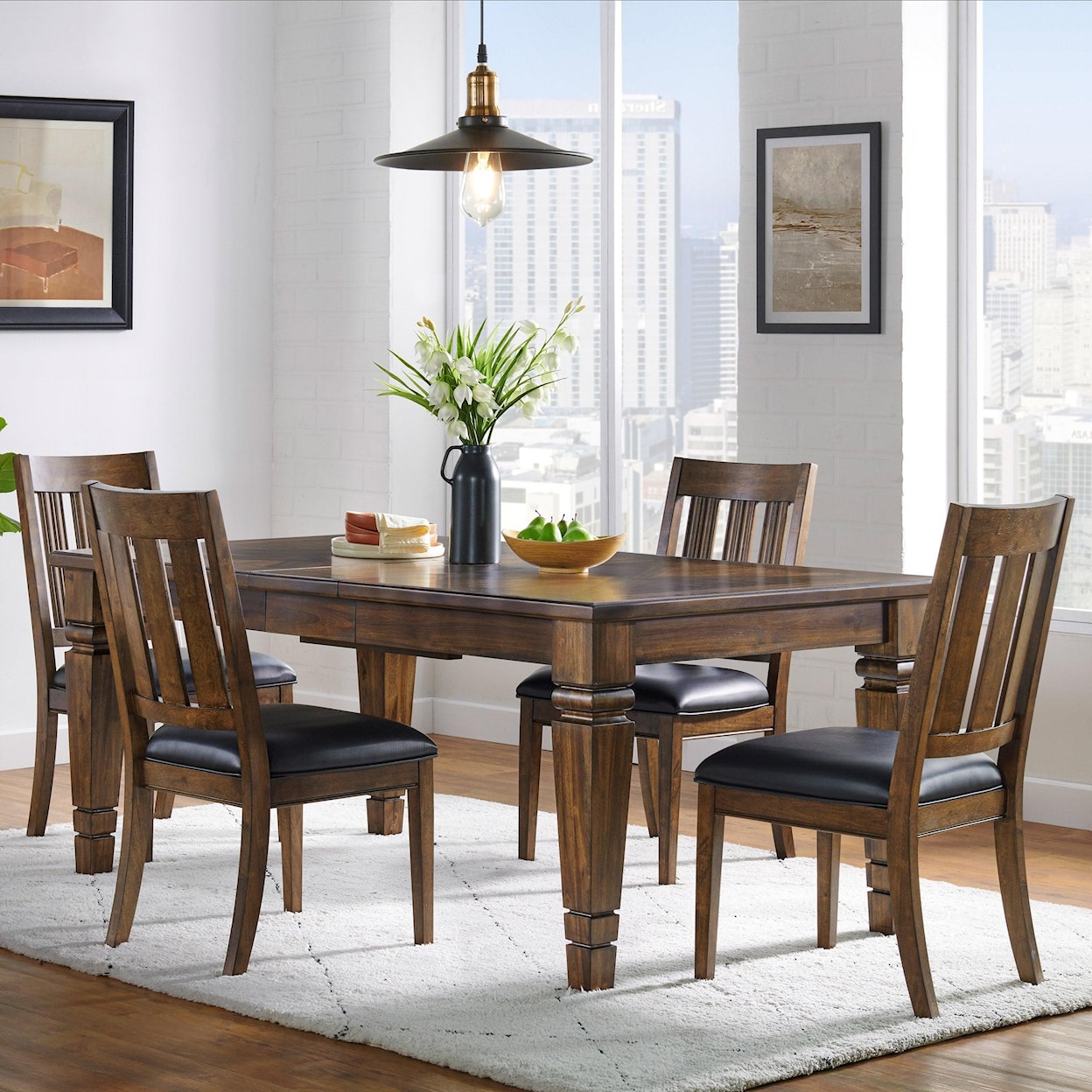 Dealer Brand Airleigh Dining Table with 4 Chairs