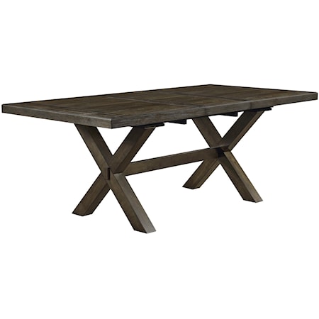 Trestle Table with 18" Leaf
