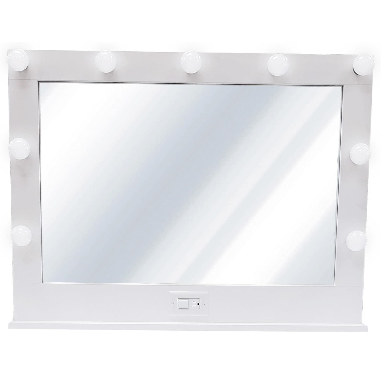 Exclusive GLAMOUR VANITIES White Vanity Mirror