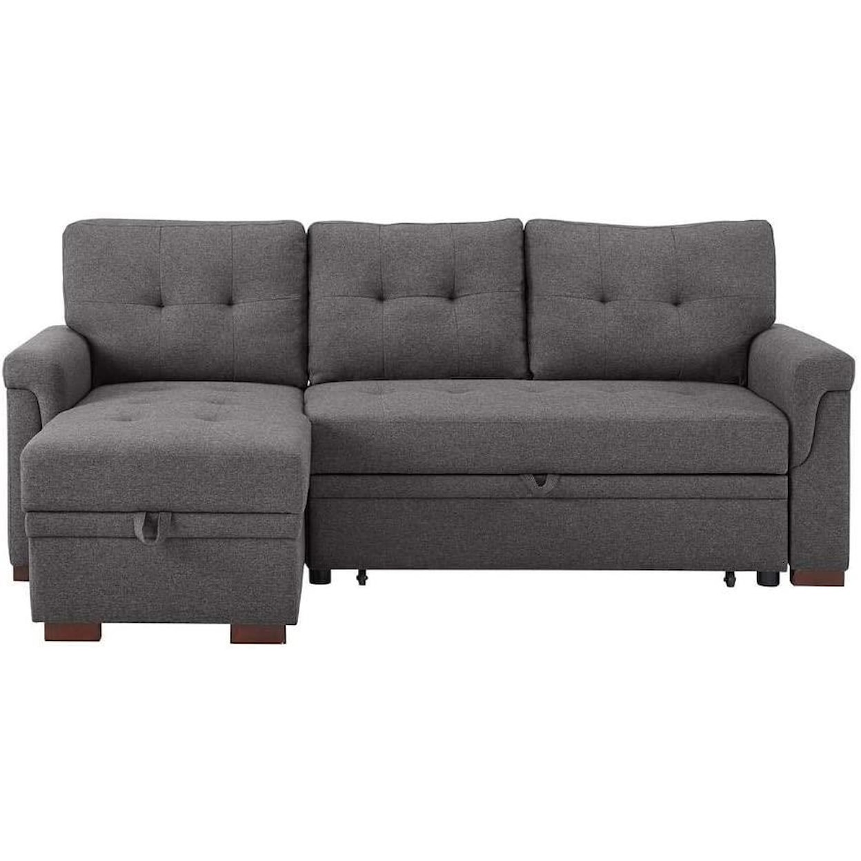 Exclusive Lucca Reversible Sleeper Sofa w Storage