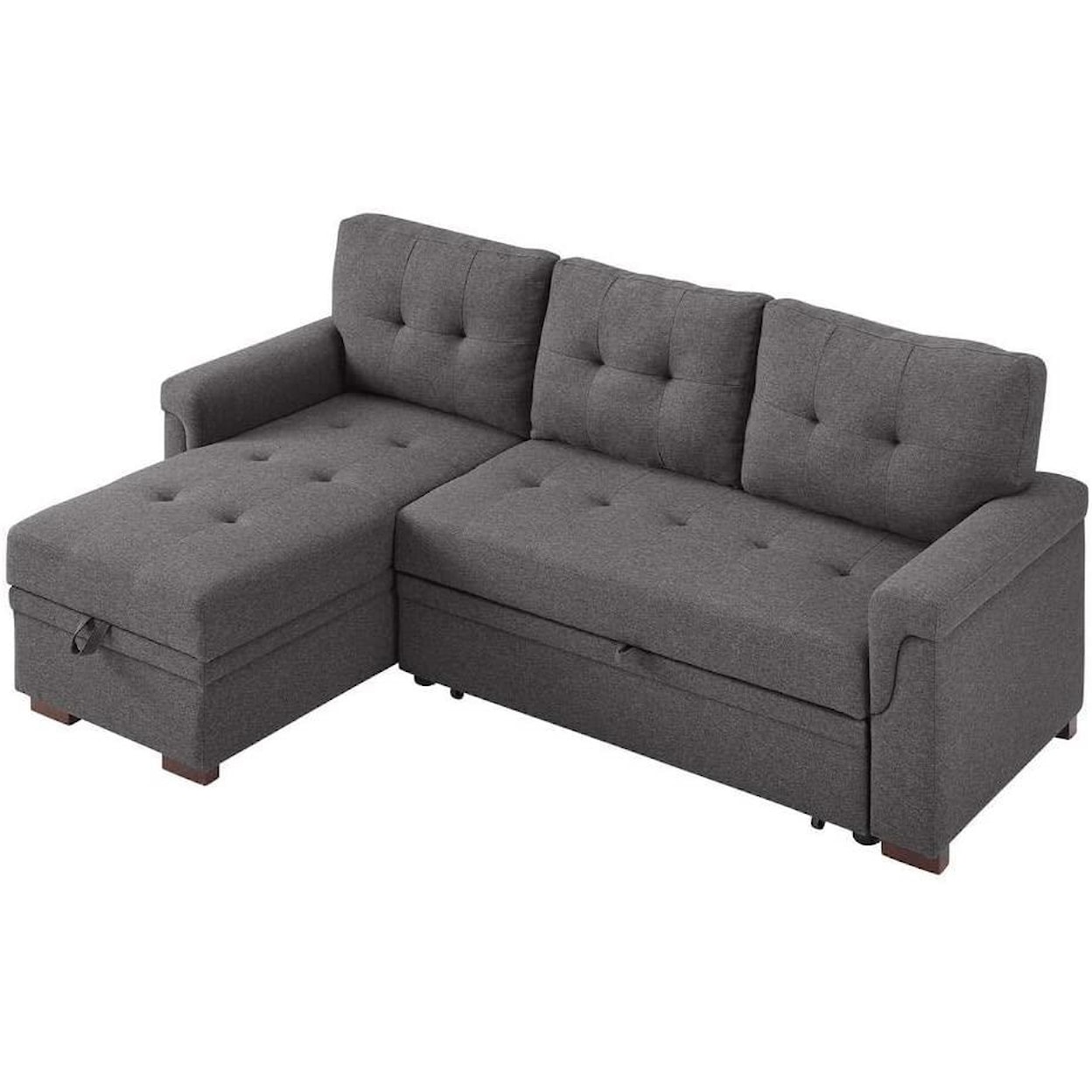 Exclusive Lucca Reversible Sleeper Sofa w Storage