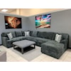 Phoenix Custom Furniture SHELIE Shelie 3pc RAFC Sectional Bliss Charcoal