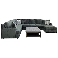 Shelie 3pc RAFC Seats Sectional Bliss Charcoal- Order in a custom color in less than 30 days!
