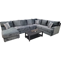 Shelie 3pc LAFC Seats Sectional Jamba Granite- Order in a custom color in less than 30 days!