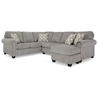 Transitional Sectional with Chaise