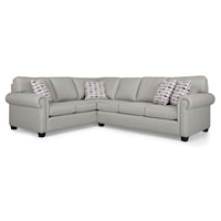 Sectional Sofa Group with Rolled Arms