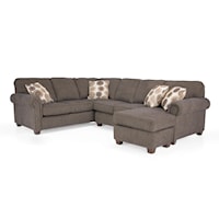 Transitional Sectional Sofa Group with Chaise