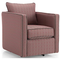 Swivel Chair w/ Loose Back Cushion