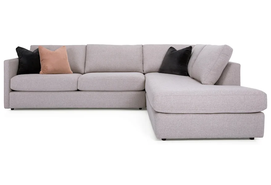 Tess Sectional with Chaise by Taelor Designs at Bennett's Furniture and Mattresses