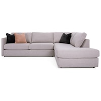 Contemporary L-Shaped Sectional with Chaise