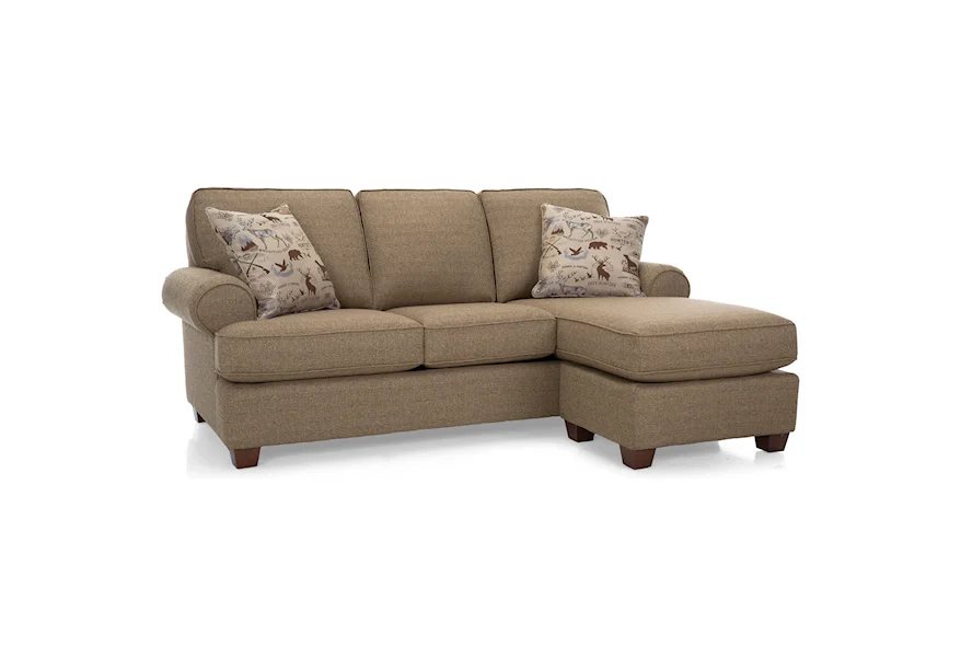 2285 Sofa with Chaise by Decor-Rest at Corner Furniture