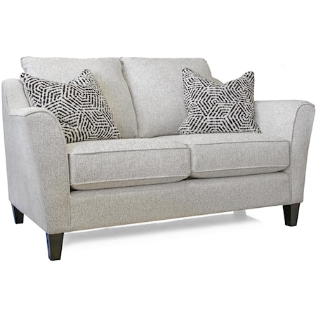 2342 LOVESEAT WITH ATTACHED PILLOW BACK