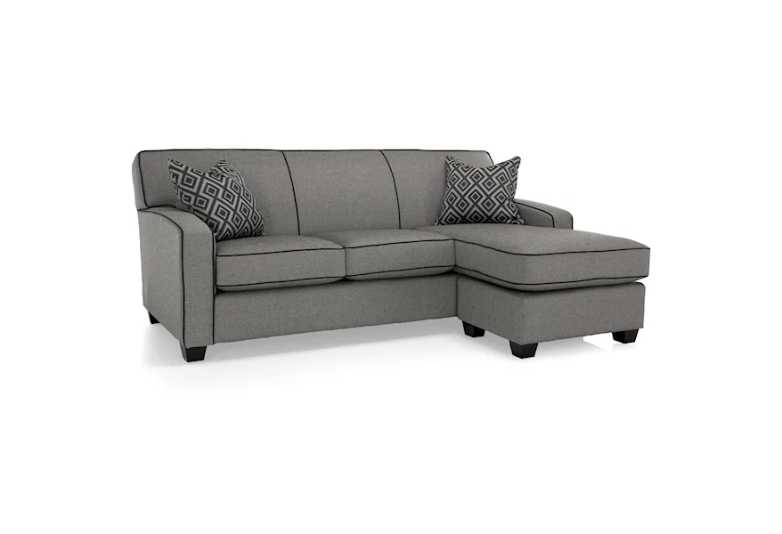 2401 Sofa with Chaise by Decor-Rest at Lucas Furniture & Mattress