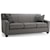 Decor-Rest 2401 Contemporary Stationary Sofa with Accent Pillows