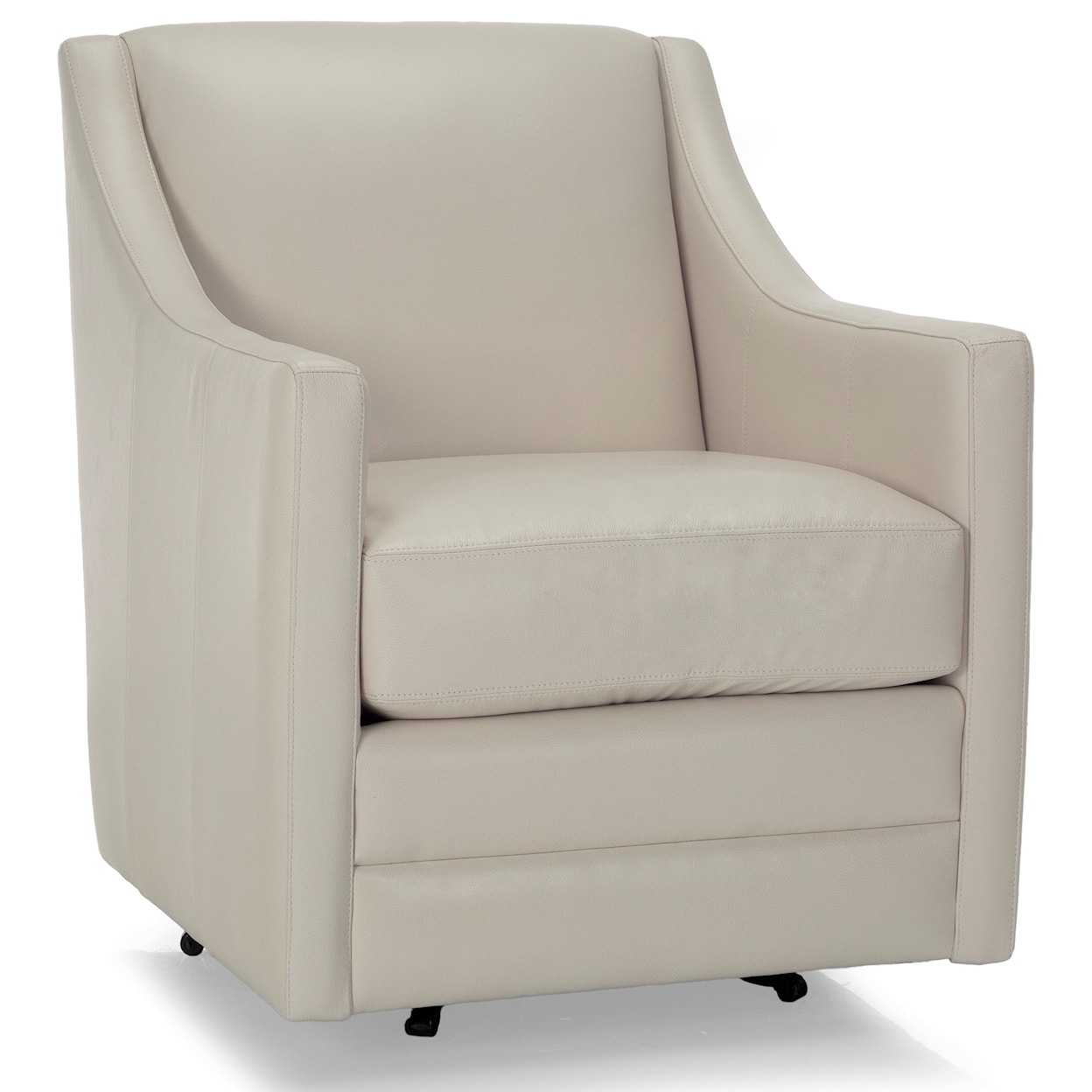 Taelor Designs Tracy Leather Swivel Chair