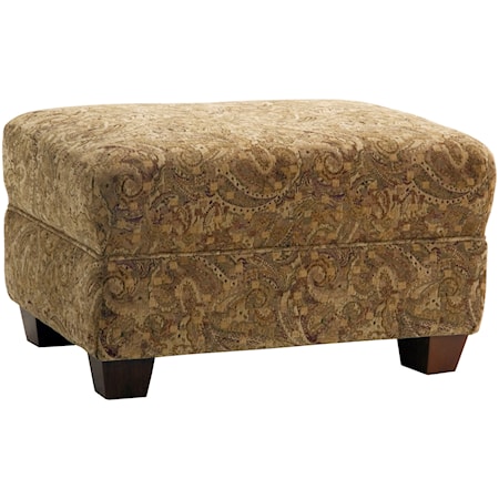 Casual Style Ottoman with Tapered Legs