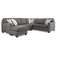 Contemporary Sectional Sofa with Chaise