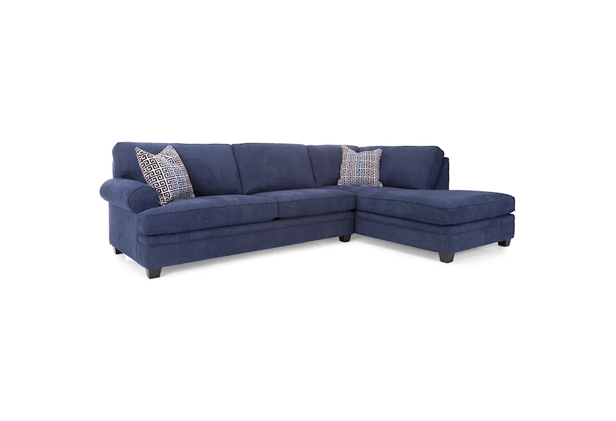 2695 Sofa with Chaise by Decor-Rest at Lucas Furniture & Mattress