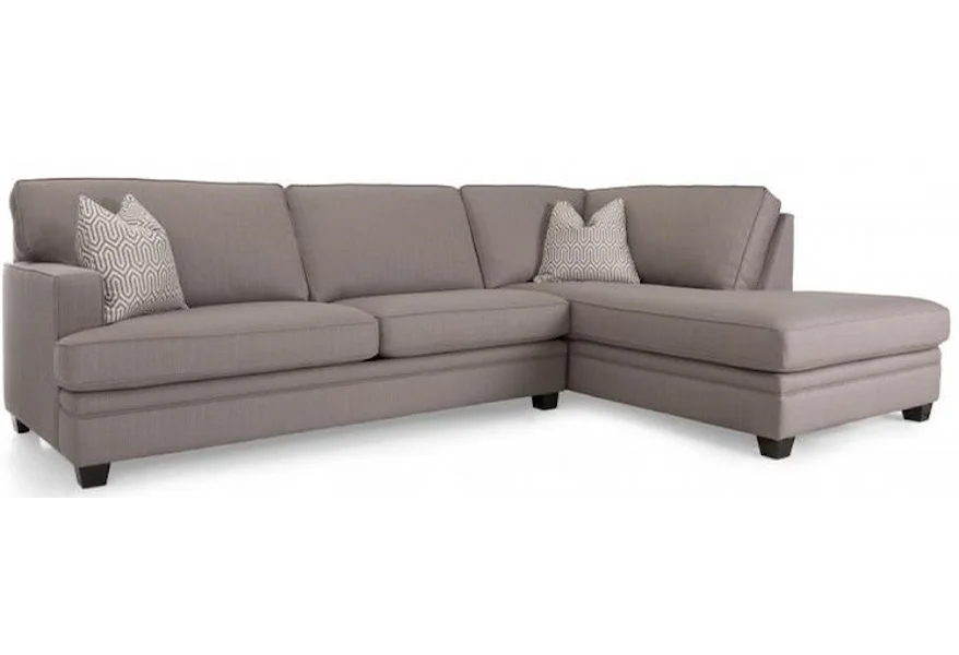 2696 Sectional Sofa by Decor-Rest at Lucas Furniture & Mattress
