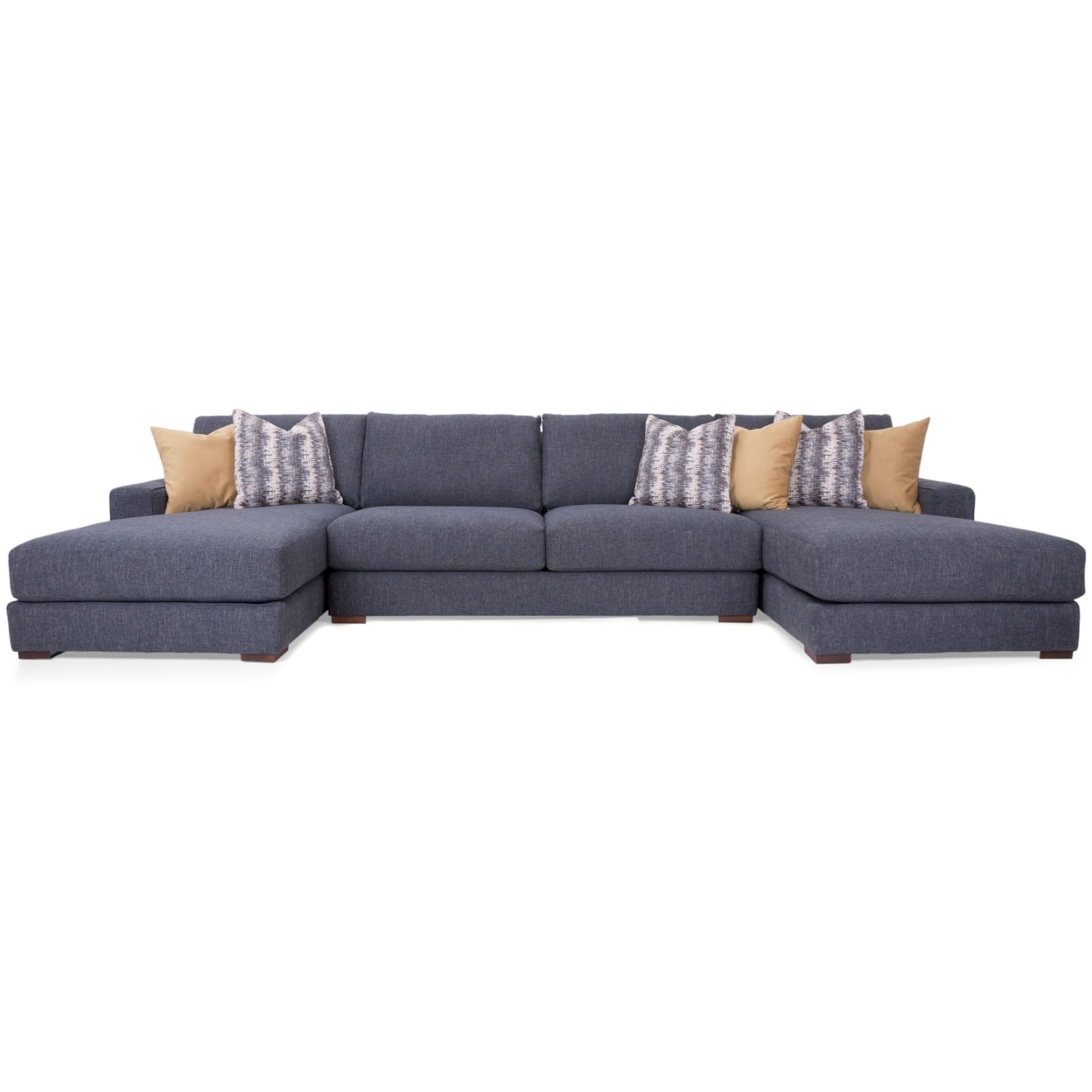 Decor-Rest 2702 4-Seat Sectional Sofa with 2 Chaise Lounges