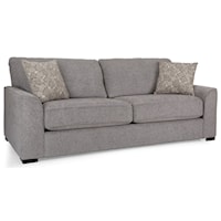 Sofa with Rounded Track Arms