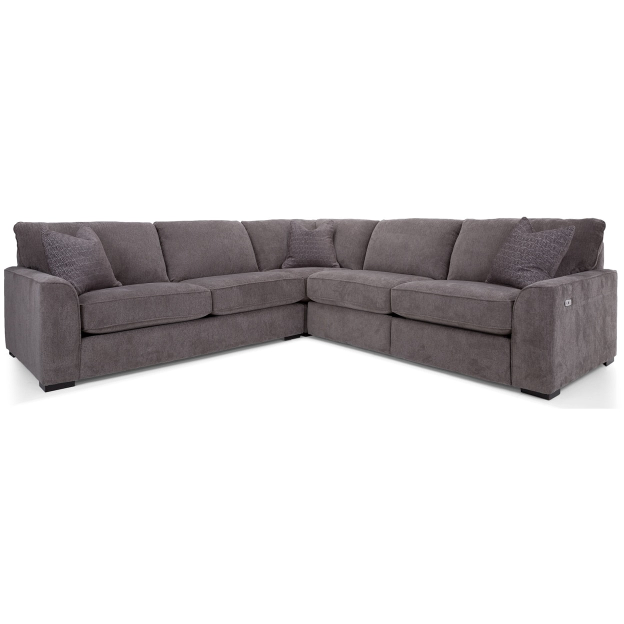 Decor-Rest 2786 3-Piece Reclining Sectional Sofa