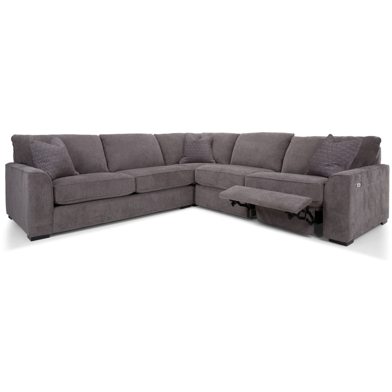 Decor-Rest 2786 3-Piece Reclining Sectional Sofa