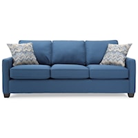 Contemporary 86" Sofa with Track Arms