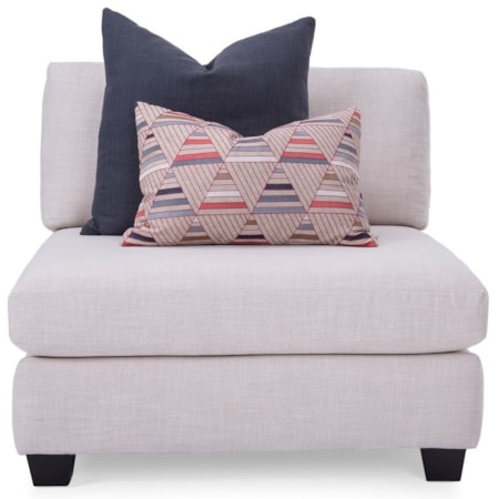 Extra Wide Armless Chair